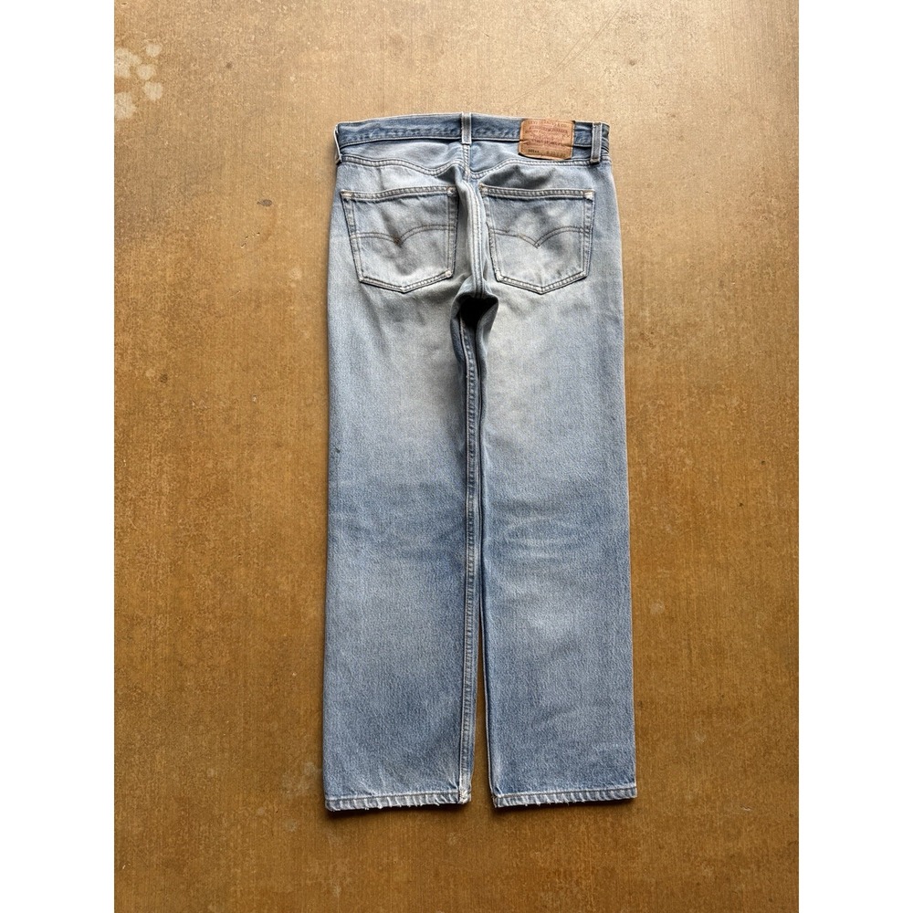VTG 90s Levis 501 Straight Leg Denim Jeans 30Wx27L USA Made Honeycombs Fade